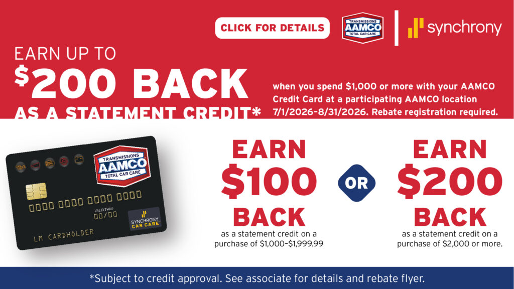 AAMCO Rebate coupon
